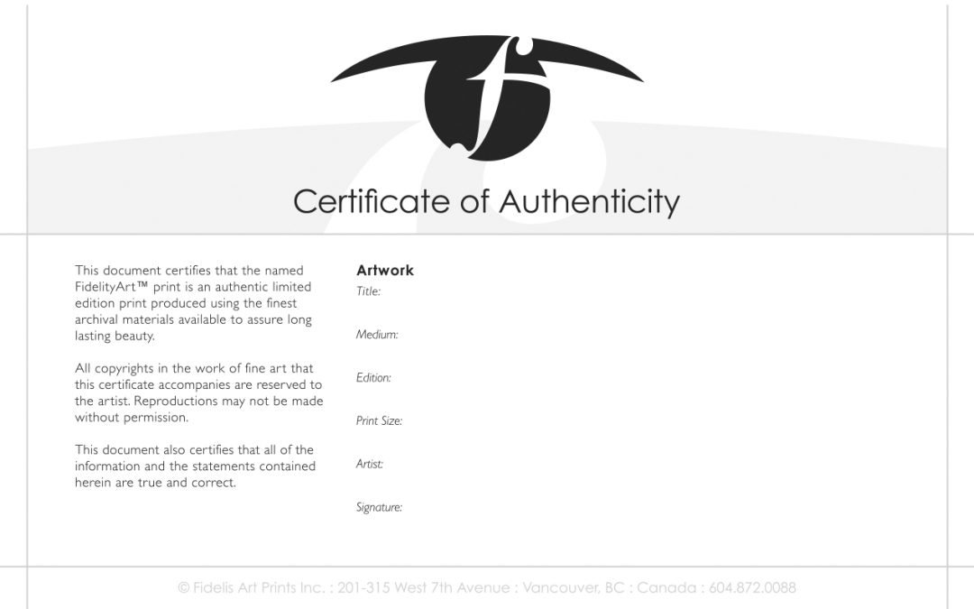 Do You Need a Certificate of Authenticity?